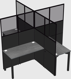 Quad office cubicles