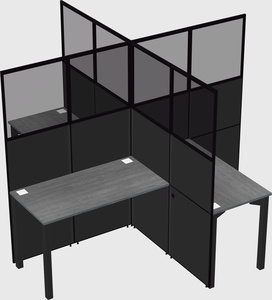 Quad office cubicles