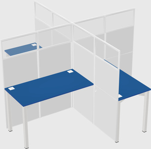 Quad office cubicles