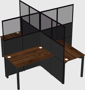Quad office cubicles