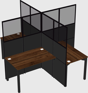 Quad office cubicles