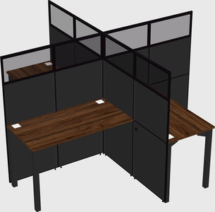 Quad office cubicles