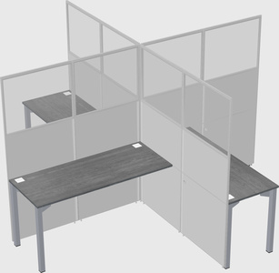 Quad office cubicles