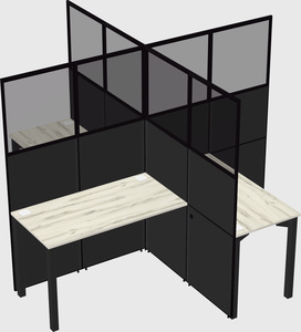Quad office cubicles