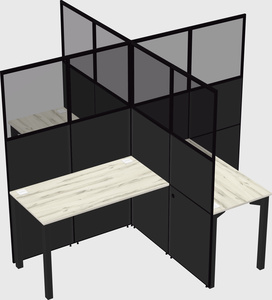 Quad office cubicles