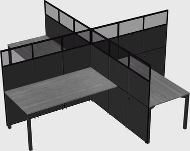 Quad office cubicles