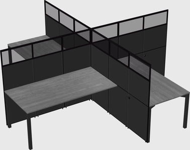Quad office cubicles