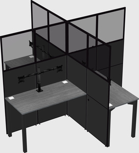 Quad office cubicles