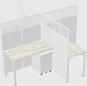 Quad office cubicles