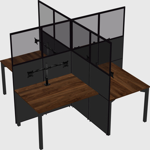 Quad office cubicles
