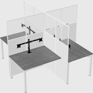 Quad office cubicles