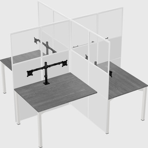 Quad office cubicles