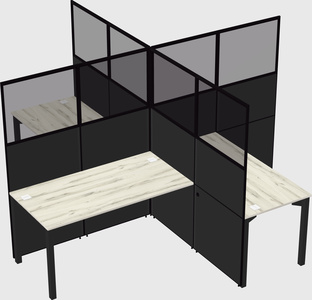 Quad office cubicles