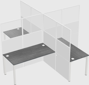 Quad office cubicles