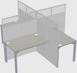 Quad office cubicles