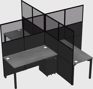 Quad office cubicles