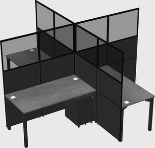 Quad office cubicles