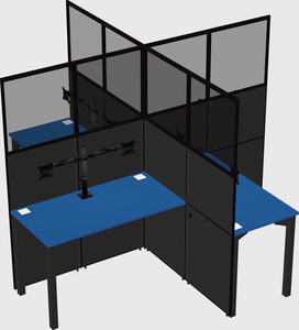 Quad office cubicles