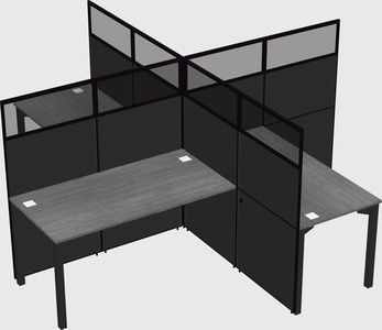 Quad office cubicles
