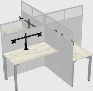 Quad office cubicles