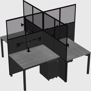 Quad office cubicles