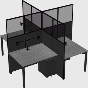 Quad office cubicles
