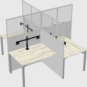 Quad office cubicles