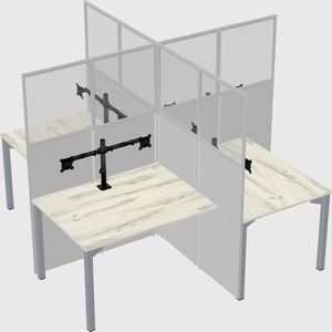 Quad office cubicles