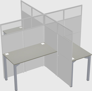 Quad office cubicles