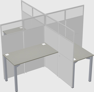 Quad office cubicles
