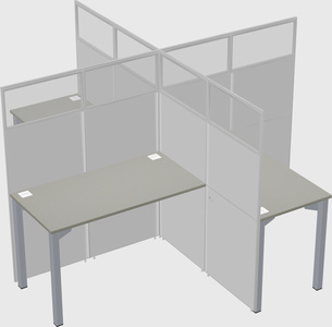 Quad office cubicles