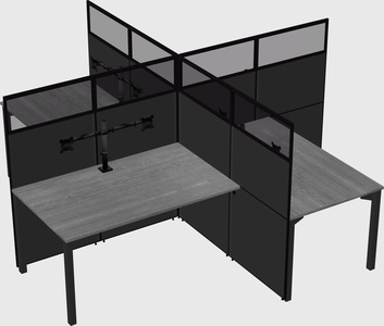Quad office cubicles
