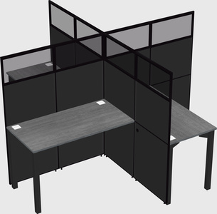Quad office cubicles