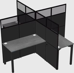 Quad office cubicles
