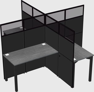 Quad office cubicles