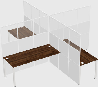 Quad office cubicles