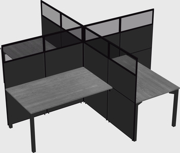 Quad office cubicles