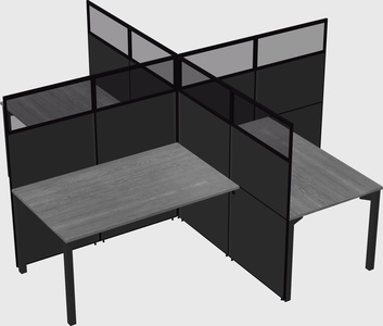 Quad office cubicles