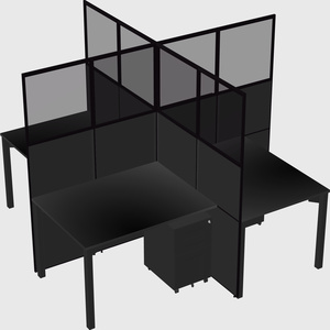 Quad office cubicles