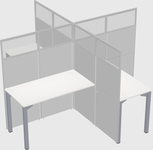 Quad office cubicles