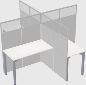 Quad office cubicles