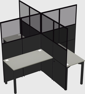 Quad office cubicles