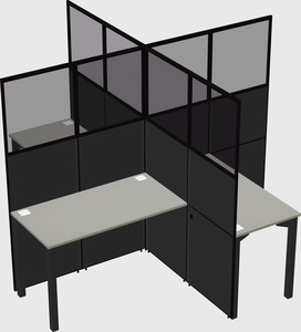 Quad office cubicles