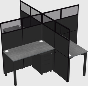 Quad office cubicles