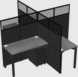 Quad office cubicles