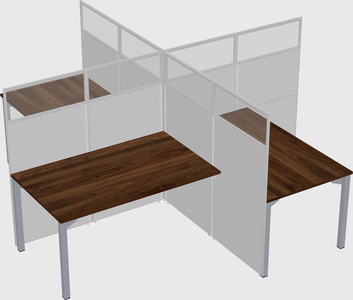 Quad office cubicles