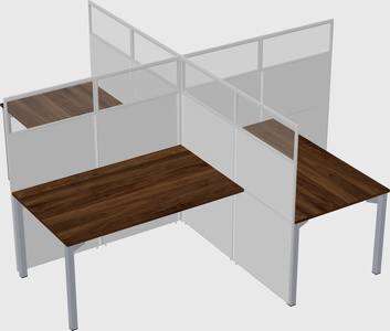 Quad office cubicles