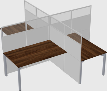 Quad office cubicles