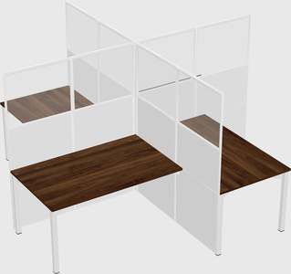 Quad office cubicles