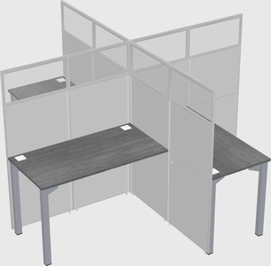 Quad office cubicles